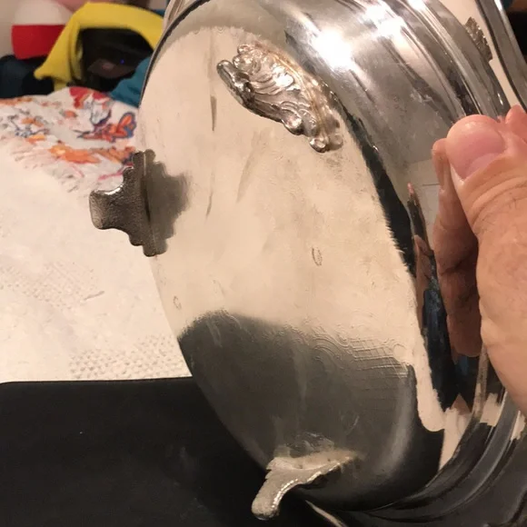Silver serving dish - Picture 8 of 9